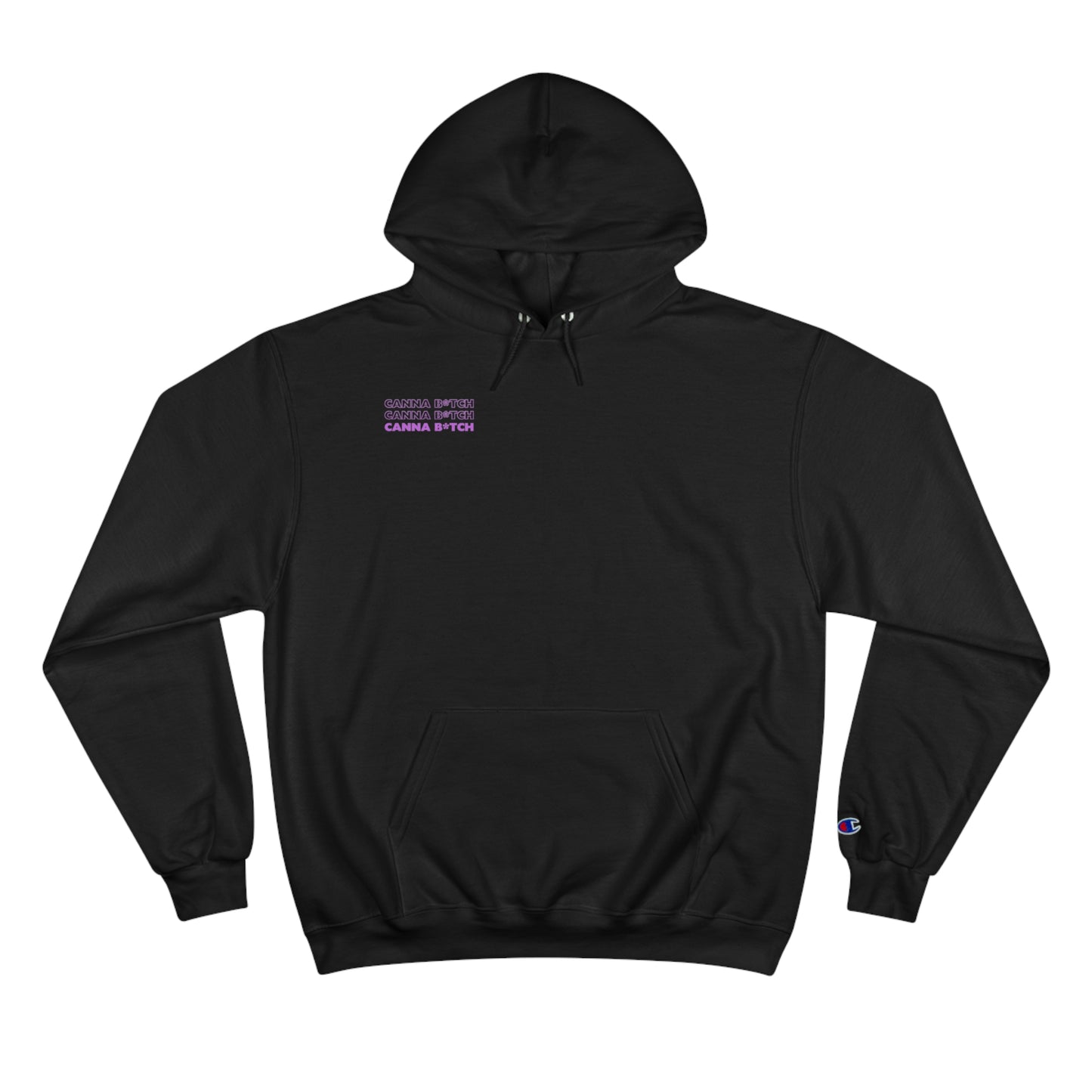 CannaB*tch Go Bag Stacked Text Champion Hoodie