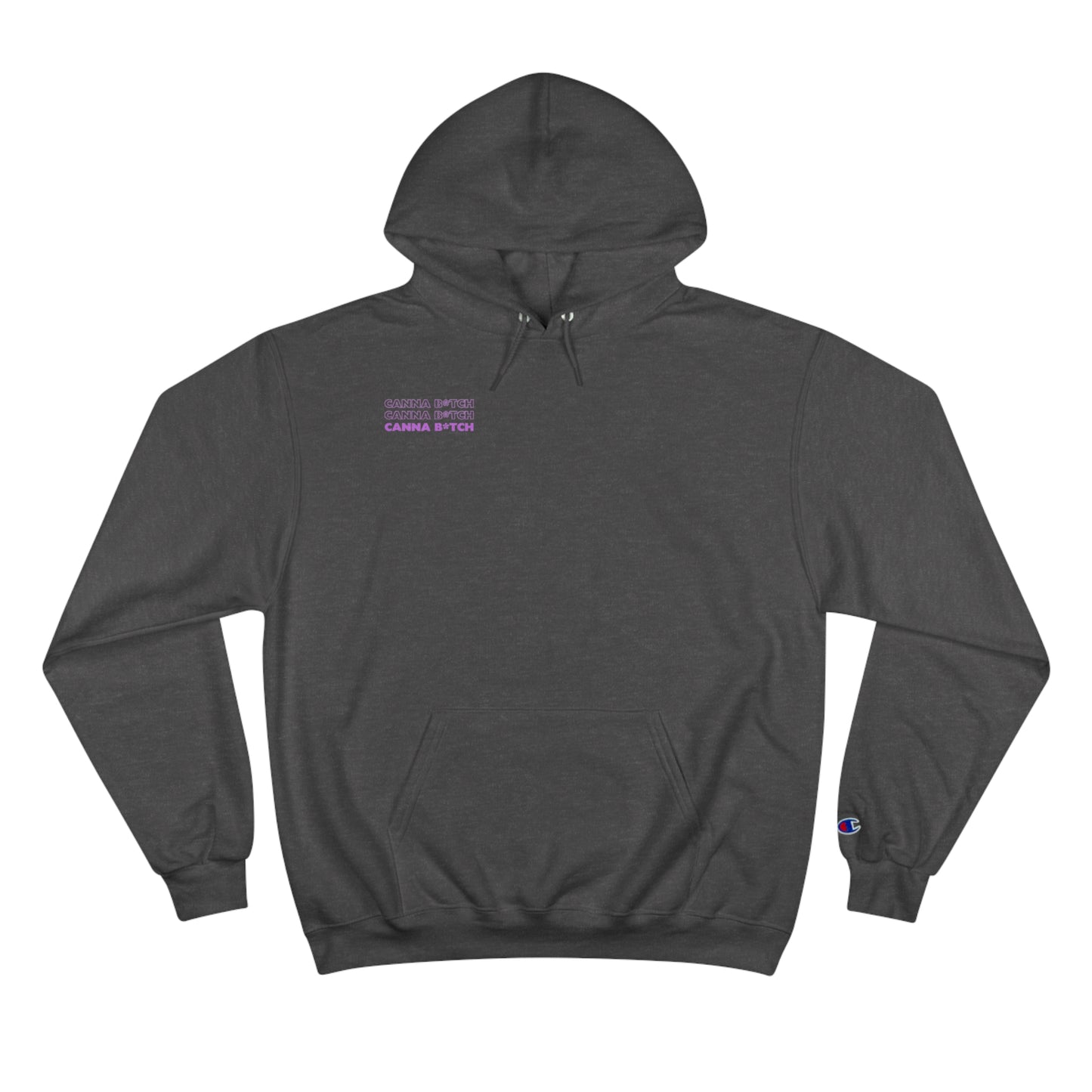 CannaB*tch Go Bag Stacked Text Champion Hoodie