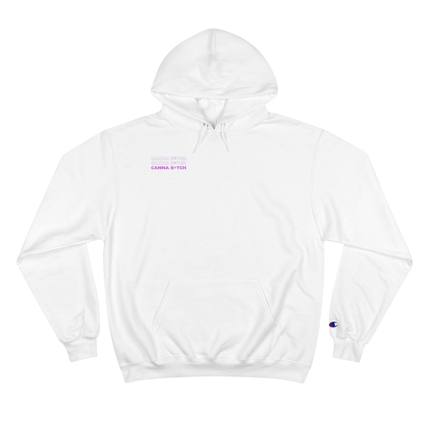 CannaB*tch Go Bag Stacked Text Champion Hoodie