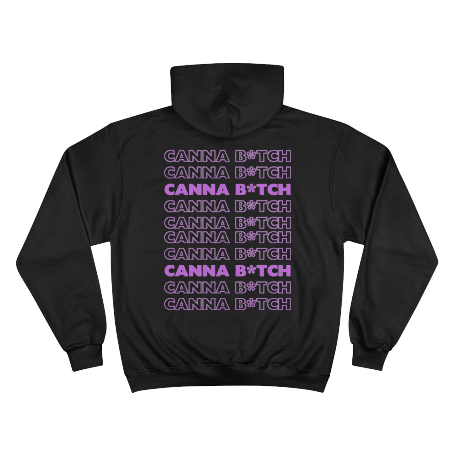 CannaB*tch Go Bag Stacked Text Champion Hoodie