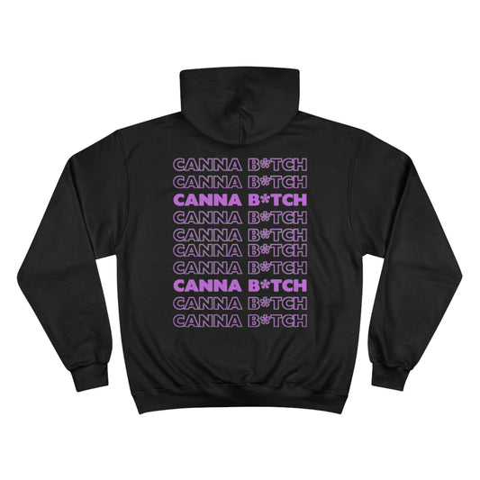 CannaB*tch Go Bag Stacked Text Champion Hoodie